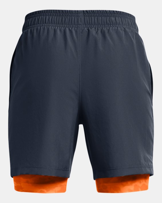 Boys' UA Tech™ Woven 2-in-1 Shorts, Gray, pdpMainDesktop image number 1